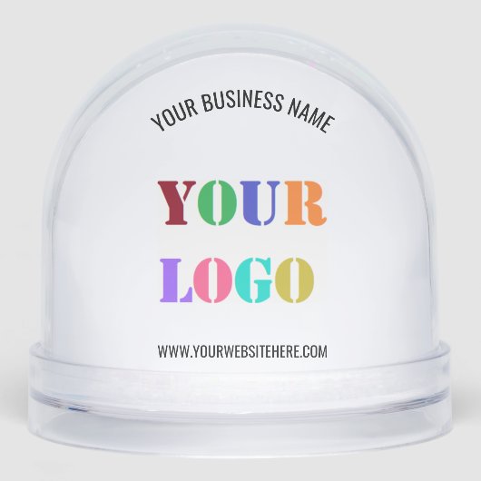 Custom Logo and Text Business Gift Snow Globe Sneeuwbol (Voorkant)