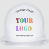 Custom Logo and Text Business Gift Snow Globe Sneeuwbol (Achterkant)