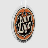 Custom Logo and Text Business Ornament (voorkant)