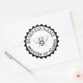 Custom Logo Bumblebee Farmhouse Stickers (Enveloppe)