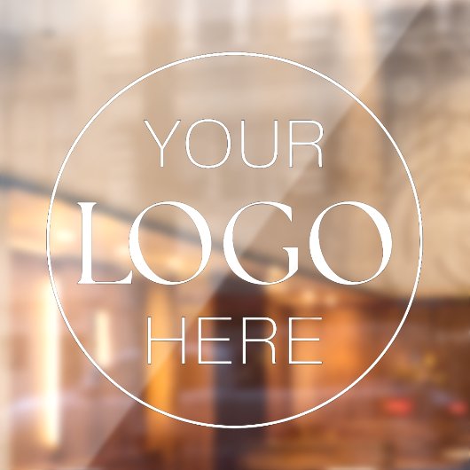 Custom Logo Business Company | Logo uploaden Raamsticker (Vel 2)