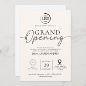 Custom Logo Business Open House Invitation (Devant / Derrière)
