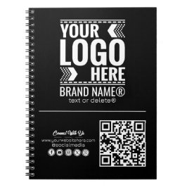 Custom Logo, Business or Brand Logo Personalized Notitieboek