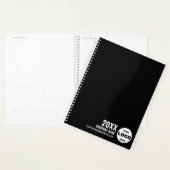 Custom Logo Business Planner 2026 – Zwart-wit (Display)