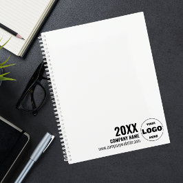 Custom Logo Business Planner 2026 – Zwart-wit