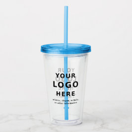 Custom Logo Business Promo Add Your Text Custom Acryl Drinkbeker