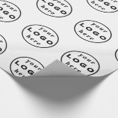 Custom Logo Business Wrapping Paper | Branded Gift Cadeaupapier (Hoek)