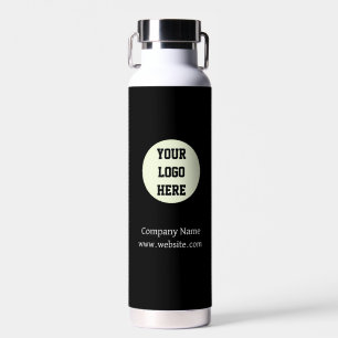 Custom Logo Company Black Business Corporate Waterfles