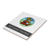 Custom Logo Corporate Cadeau Tegeltje (Zijkant)