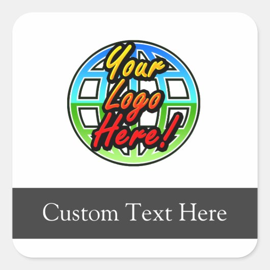 Custom Logo Corporate Cadeau Vierkante Sticker (Voorkant)