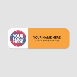 Custom Logo Employee magnetic or safety pin Naamplaatje