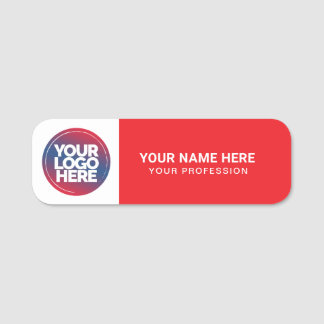 Custom Logo Employee magnetic or safety pin Naamplaatje