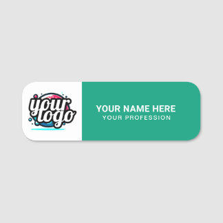 Custom Logo Employee magnetic or safety pin Naamplaatje