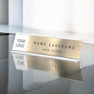 Custom Logo Executive Gold Business Professional Bureau Naambordje