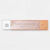 Custom Logo Executive Roos Gold Professional Deurbordje (Voorkant)