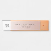 Custom Logo Executive Roos Gold Professional Deurbordje (Voorkant)