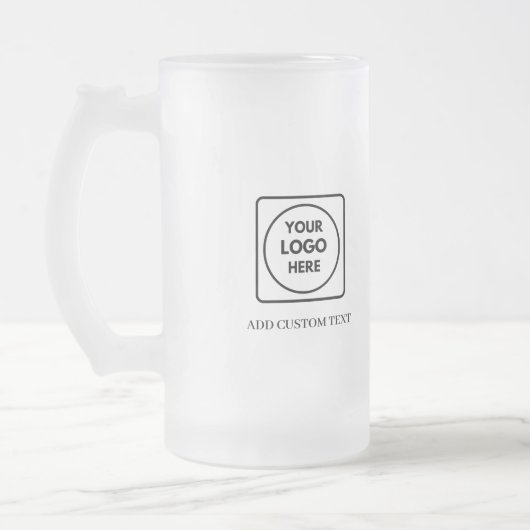 Custom Logo Frosted Beer Promo No Min mug (Gauche)