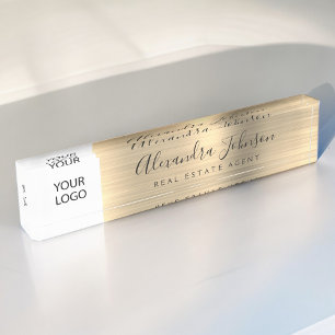 Custom Logo Gold Elegant Professional Naambordje