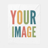 Custom Logo Here | Add Your Own Design Fleece Deken (Voorkant)