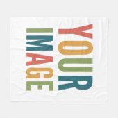 Custom Logo Here | Add Your Own Design Fleece Deken (Voorkant (Horizontaal))