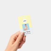 Custom Logo ID Card | Personalized Photo & Text Badge (Handheld)
