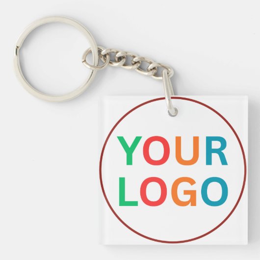 Custom Logo Keychain for Business Branding (voorkant)