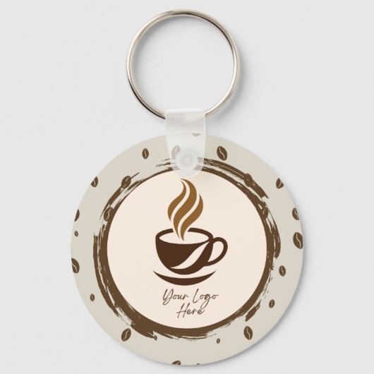 Custom Logo Keychain with QR Code  (Voorkant)