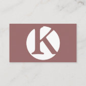 Custom Logo Mauve Visitekaartje (Achterkant)