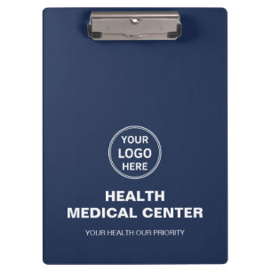 Custom Logo Medical Clinic Healthcare Navy Blue Klembord