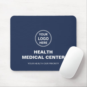 Custom Logo Medical Clinic Healthcare Navy Blue Muismat