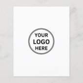 Custom Logo Minimalist Marketing Business Flyer (Achterkant)