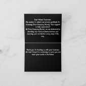 Custom Logo Modern Bedrijfsmerk Bedankkaart (Binnen)