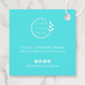 Custom Logo Modern minimalist - Hartelijk dank Bedankjes Labels (Achterkant)