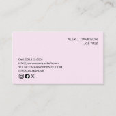 Custom logo modern minimalistisch professioneel ro visitekaartje (Voorkant)