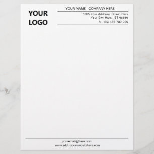 Custom Logo Moderne Business Kantoor Letterhead Briefhoofd
