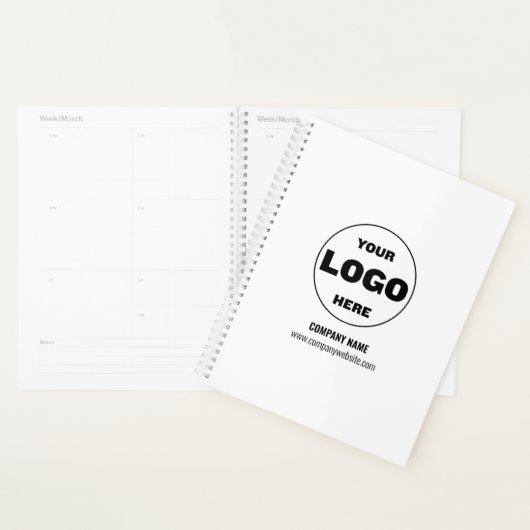 Custom Logo Monogram Business Planner 2026 – Wit (Display)