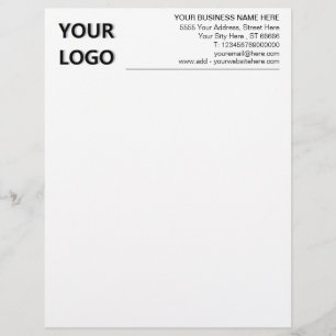 Custom Logo Name Company Kantoor Letterhead Briefhoofd