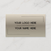 Custom Logo Name Minimalist Modern Professional Visitekaartje (Voorkant)