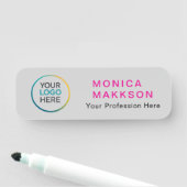 Custom  Logo Name Tag (In situ)