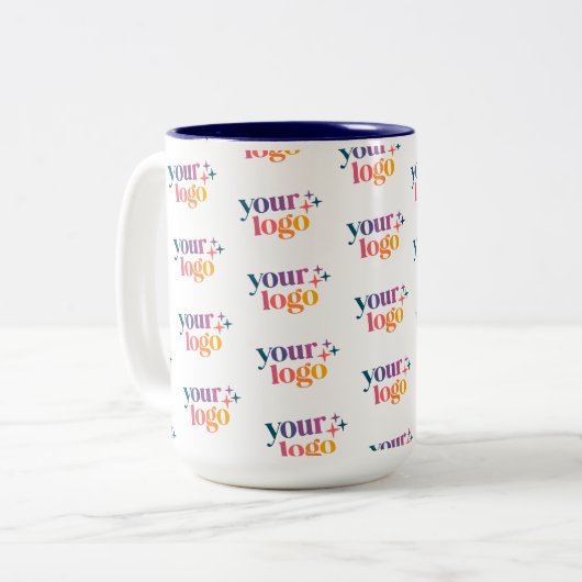 Custom Logo Pattern Employee Mug (Devant gauche)