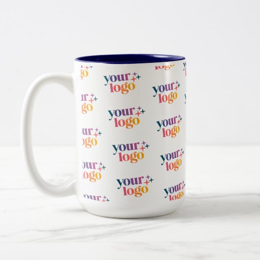 Custom Logo Pattern Employee Mug (Gauche)