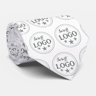 Custom Logo Pattern Stropdas voor bedrijven of eve