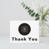 Custom Logo Personalized Thank You Note Card Kaart (Staand voorkant)