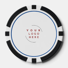 Custom Logo Poker Chip Visitekaartje – QR-code toe