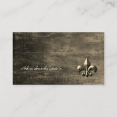 Custom Logo Professional Fleur de lis Gold  Visitekaartje (Achterkant)