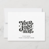 Custom Logo Simple Note Card Notitiekaartje (Voorkant)