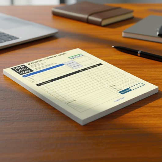 Custom Logo Small Business Invoice Sales Receipt Notitieblok