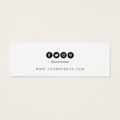 Custom logo social media stud earring display card (Dos)