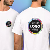 Custom Logo T-Shirt - Front and Back Placement