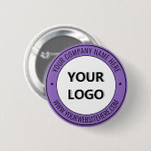 Custom Logo Text Button - Promotie Business (Voorkant /achterkant)